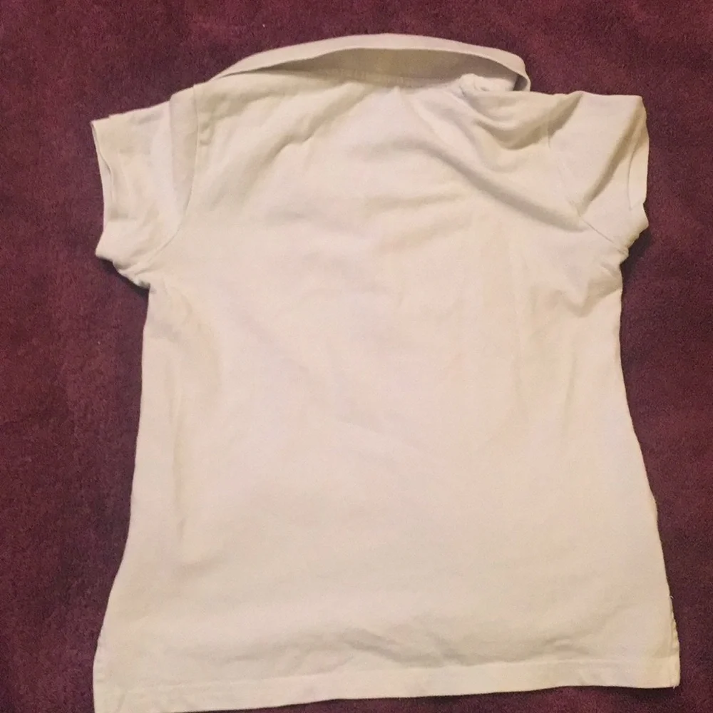 Ralph Lauren White Polo Shirt Sz Medium (8-10)